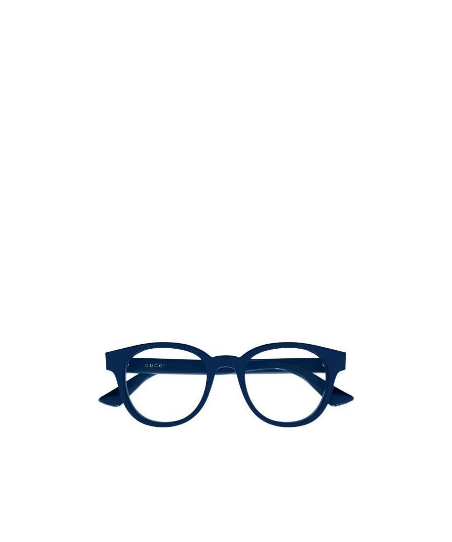 Gucci Round-frame Optical Glasses In Blue
