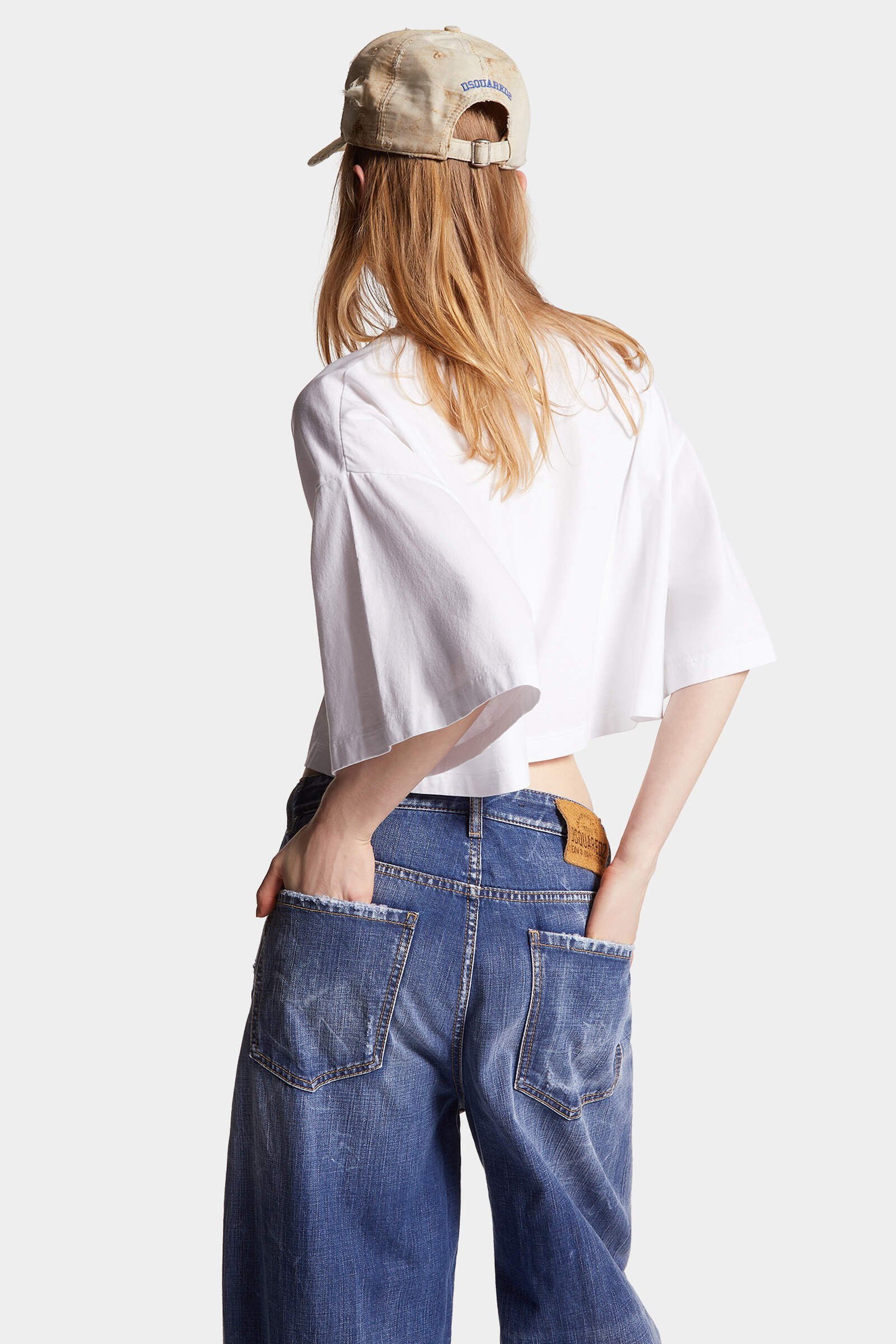 Dsquared2 Short Loose T-shirt In White