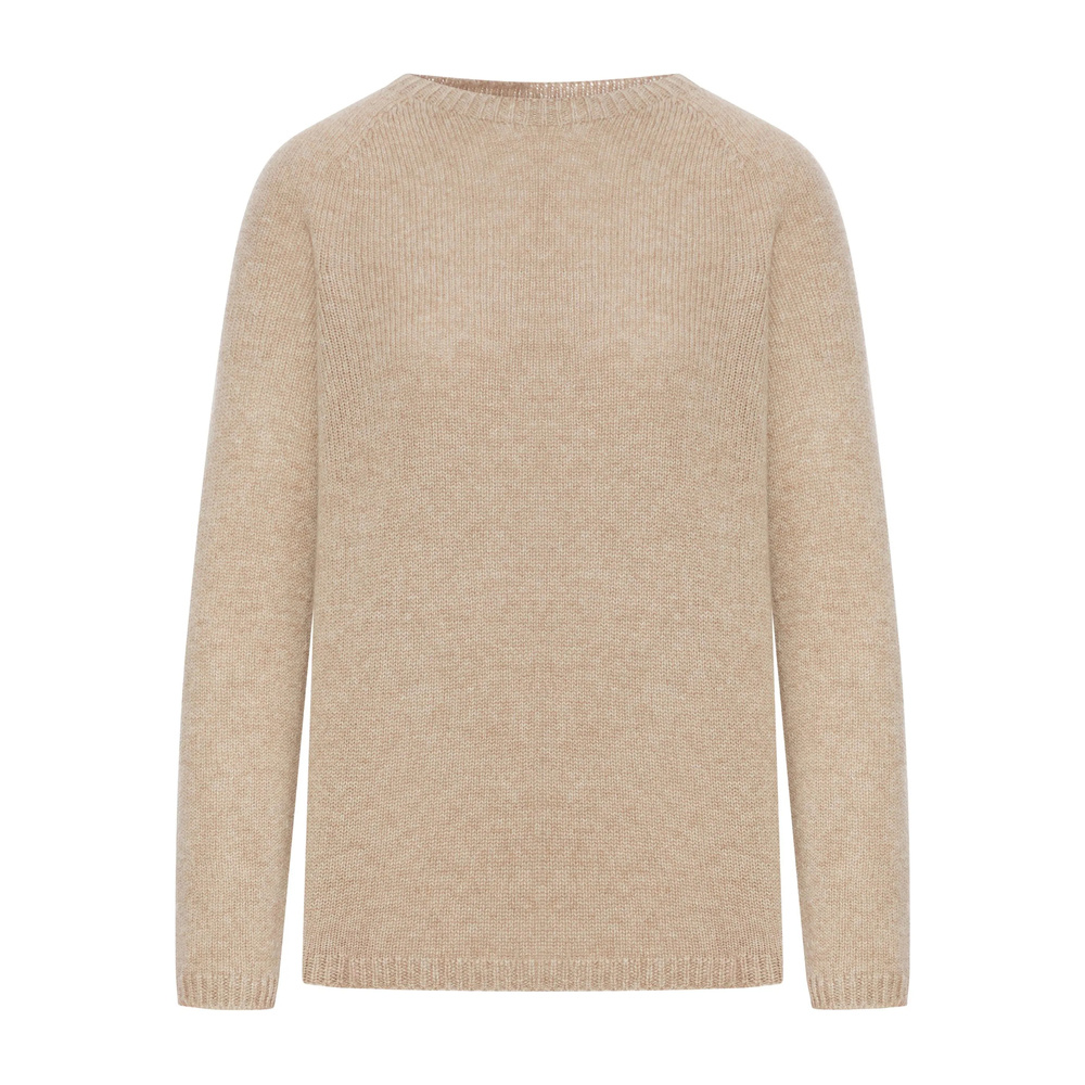 Max Mara Long-sleeved Sweater In Brown
