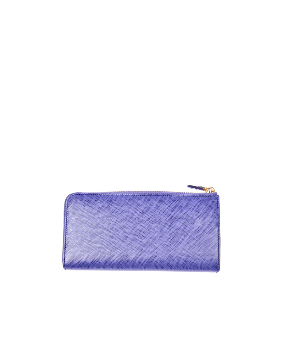 Ferragamo Bow Details Logo Wallet In Blue