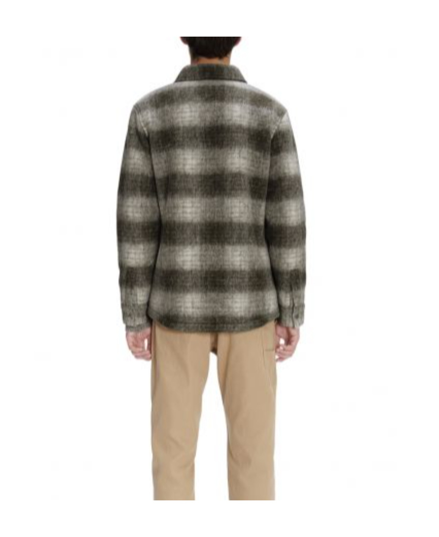 Apc Alan Check-pattern Overshirt In Gray