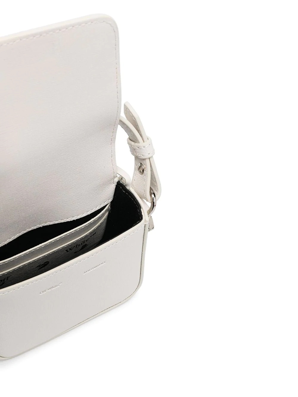 Off-white Diagonal Baby Flap Bag In White