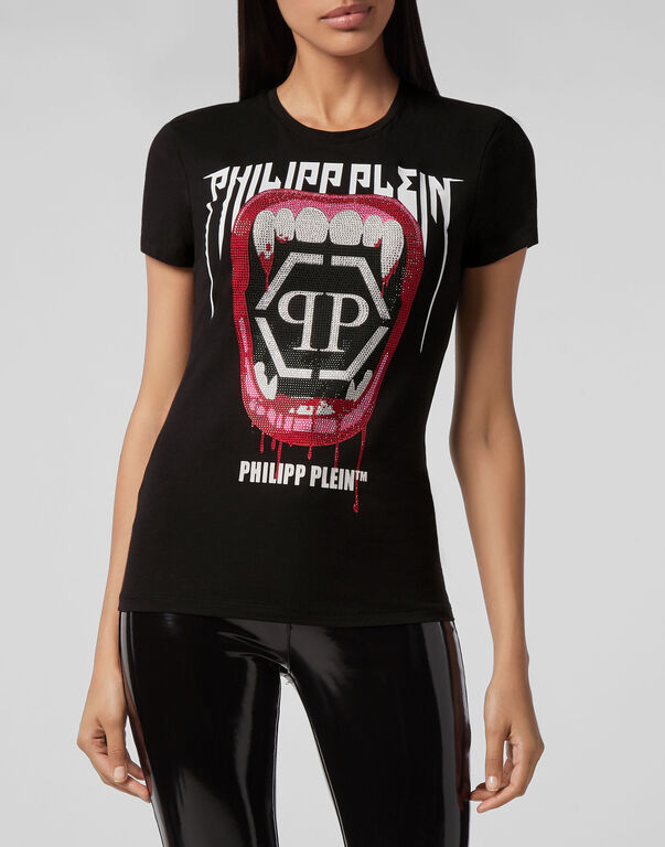 Philipp Plein Logo Details T-shirt In Black