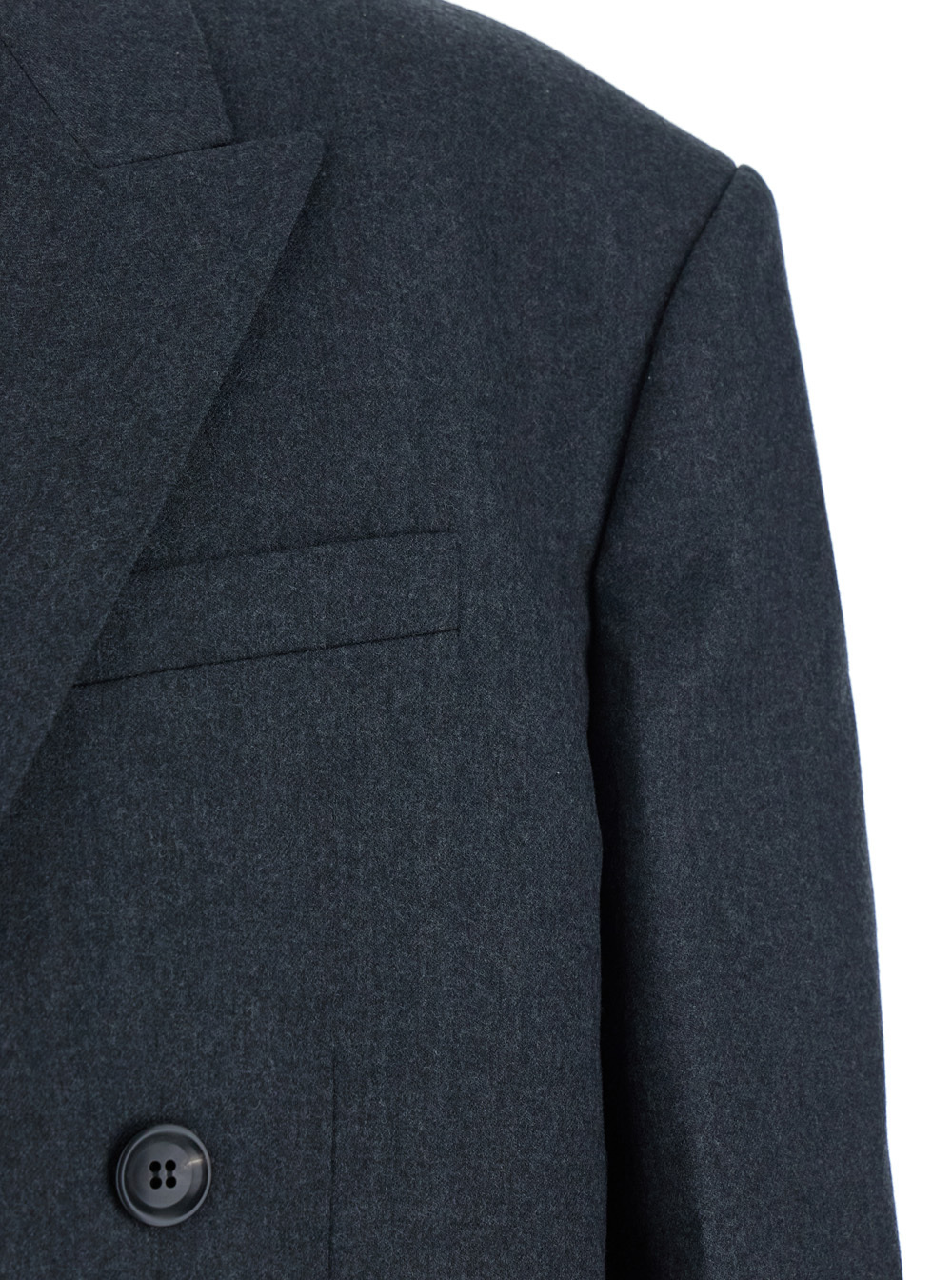 Juunj Double-breasted Wool Blazer In Black