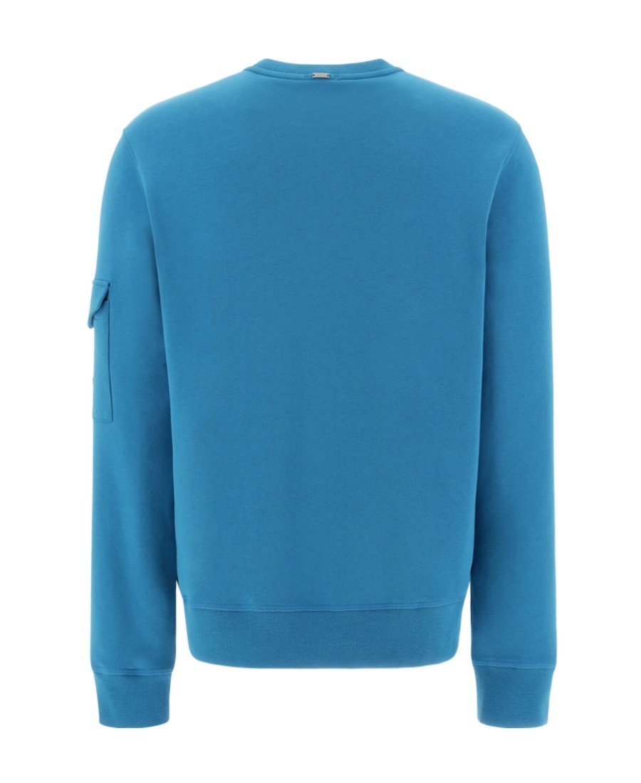 Herno Flap-pocket Detailed Crewneck Sweatshirt In Black
