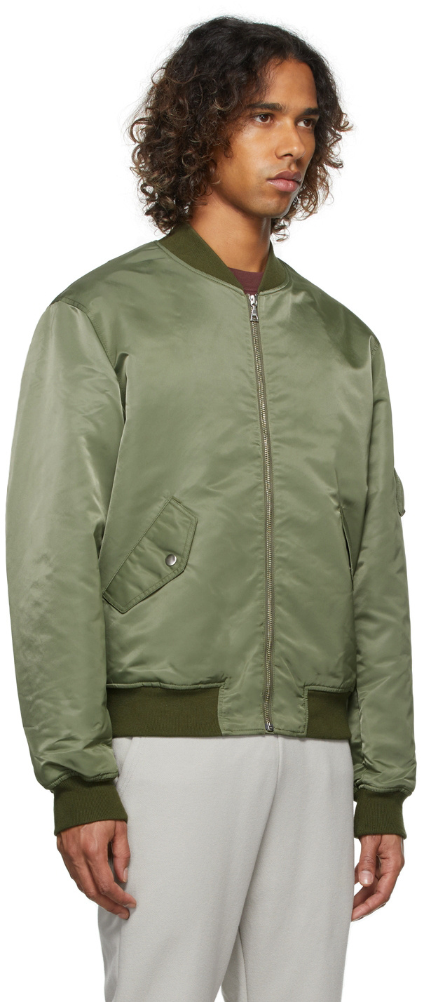 John Elliott Bogota Ii Bomber Jacket In Green