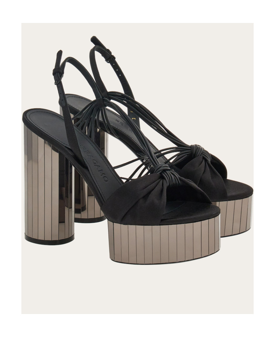 Ferragamo Platform Sandals In Multi