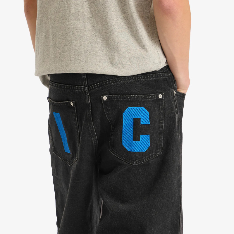 Icecream Running Dog Denim Jeans In Black