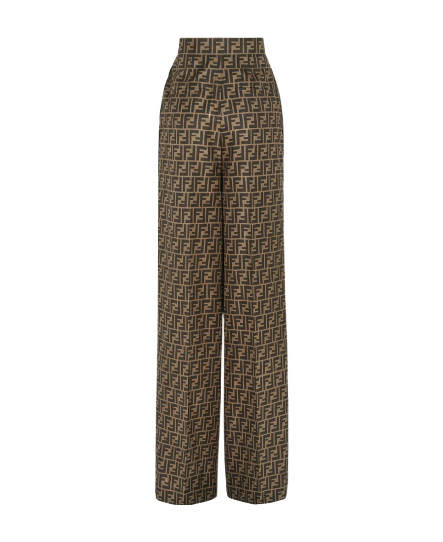 Fendi Trousers In Brown