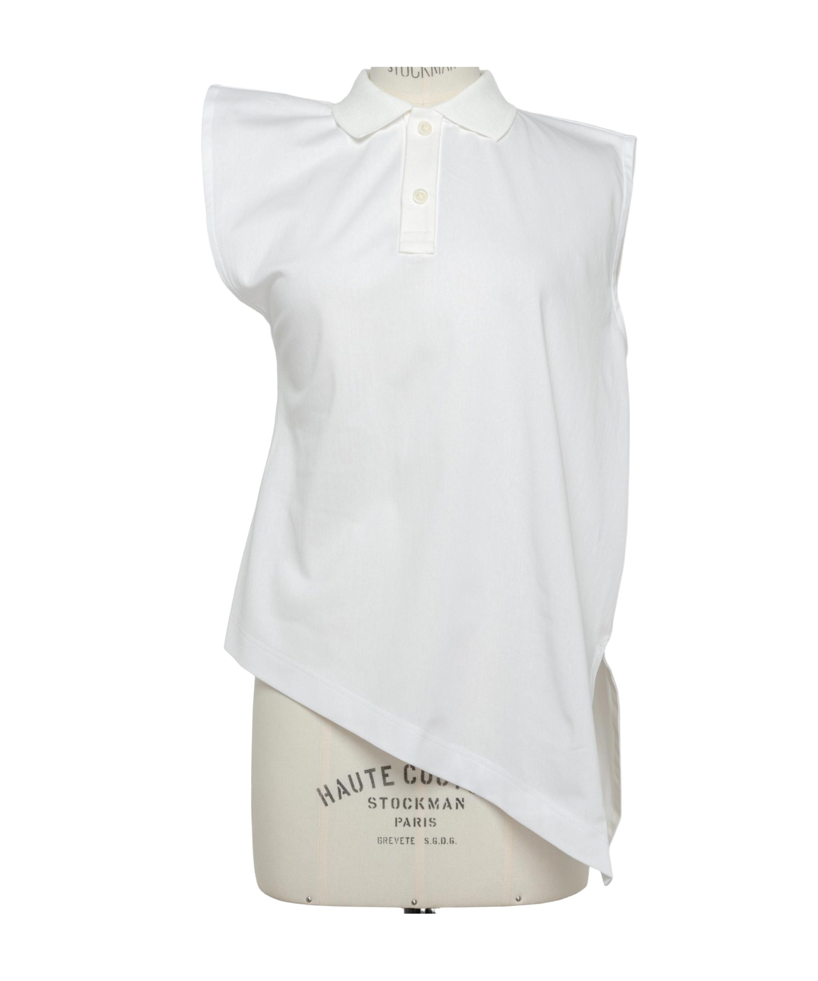 SACAI COTTON POLO SHIRT