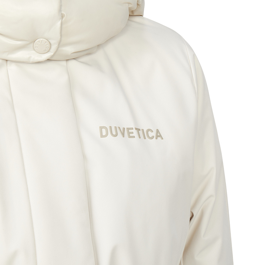 Duvetica Long-sleeved Down Jacket In White
