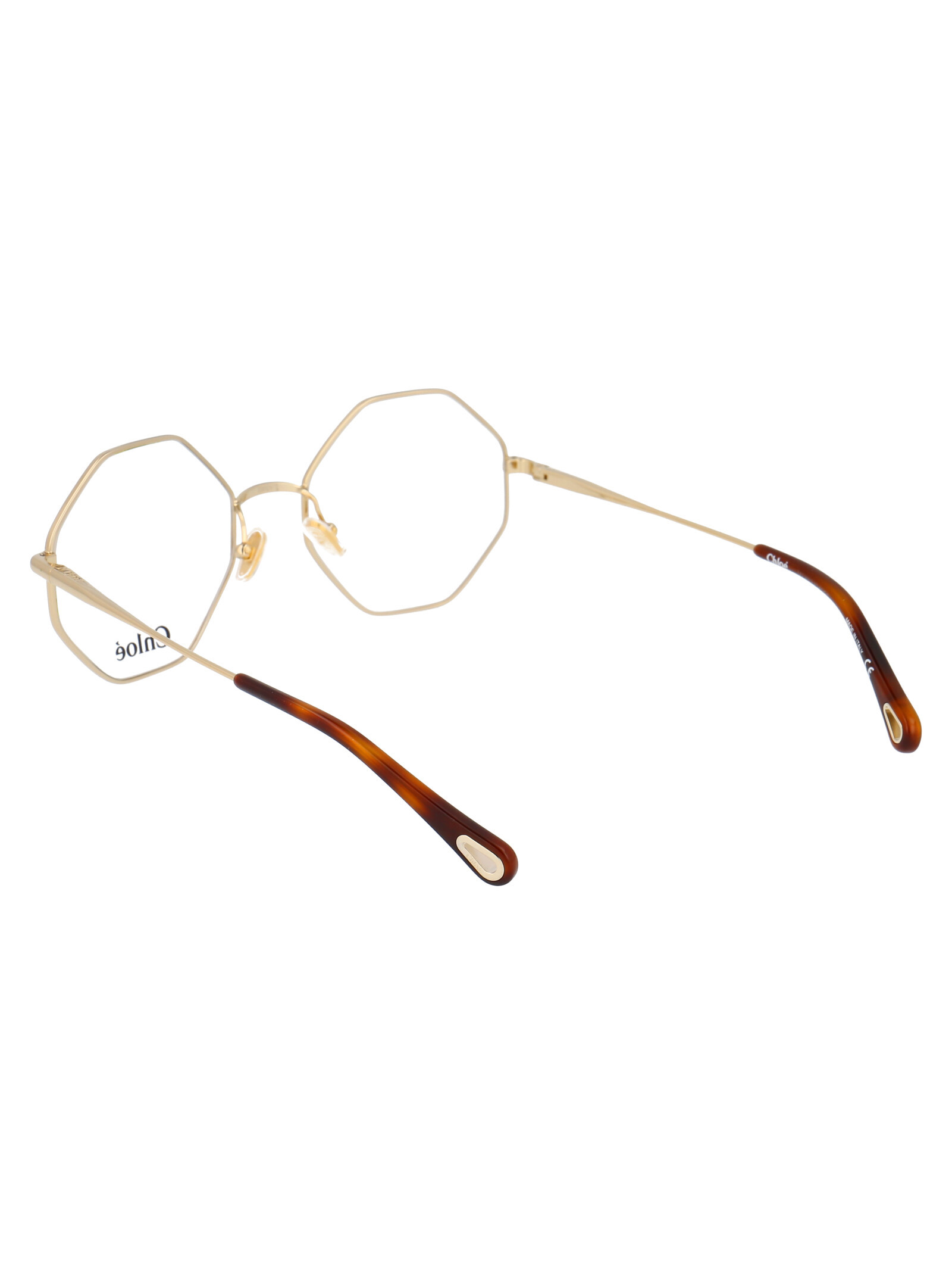 Chloé Hexagonal Frame Glasses In White