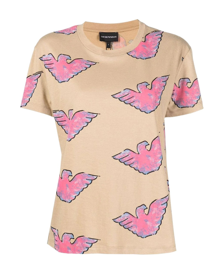 EMPORIO ARMANI LOGO-PRINT CREWNECK T-SHIRT