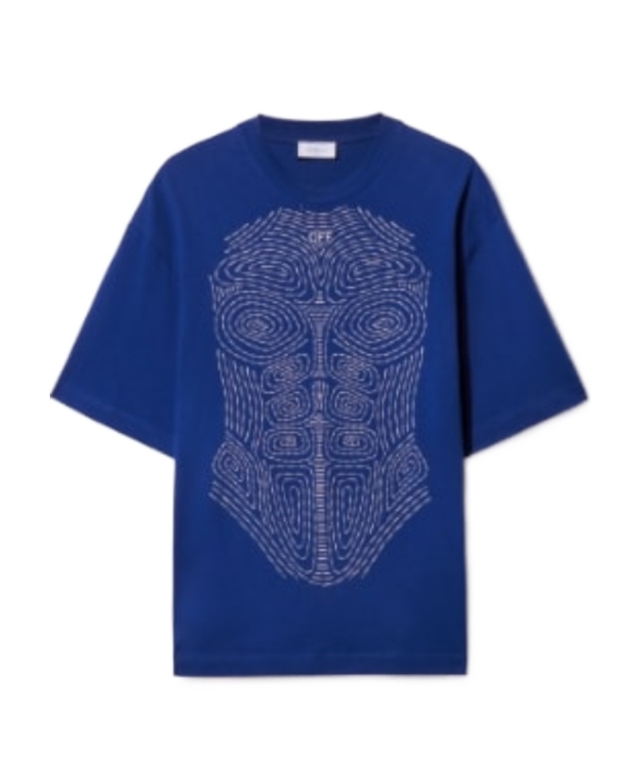 Shop Off-white Body Stitch T-shirt In Blue