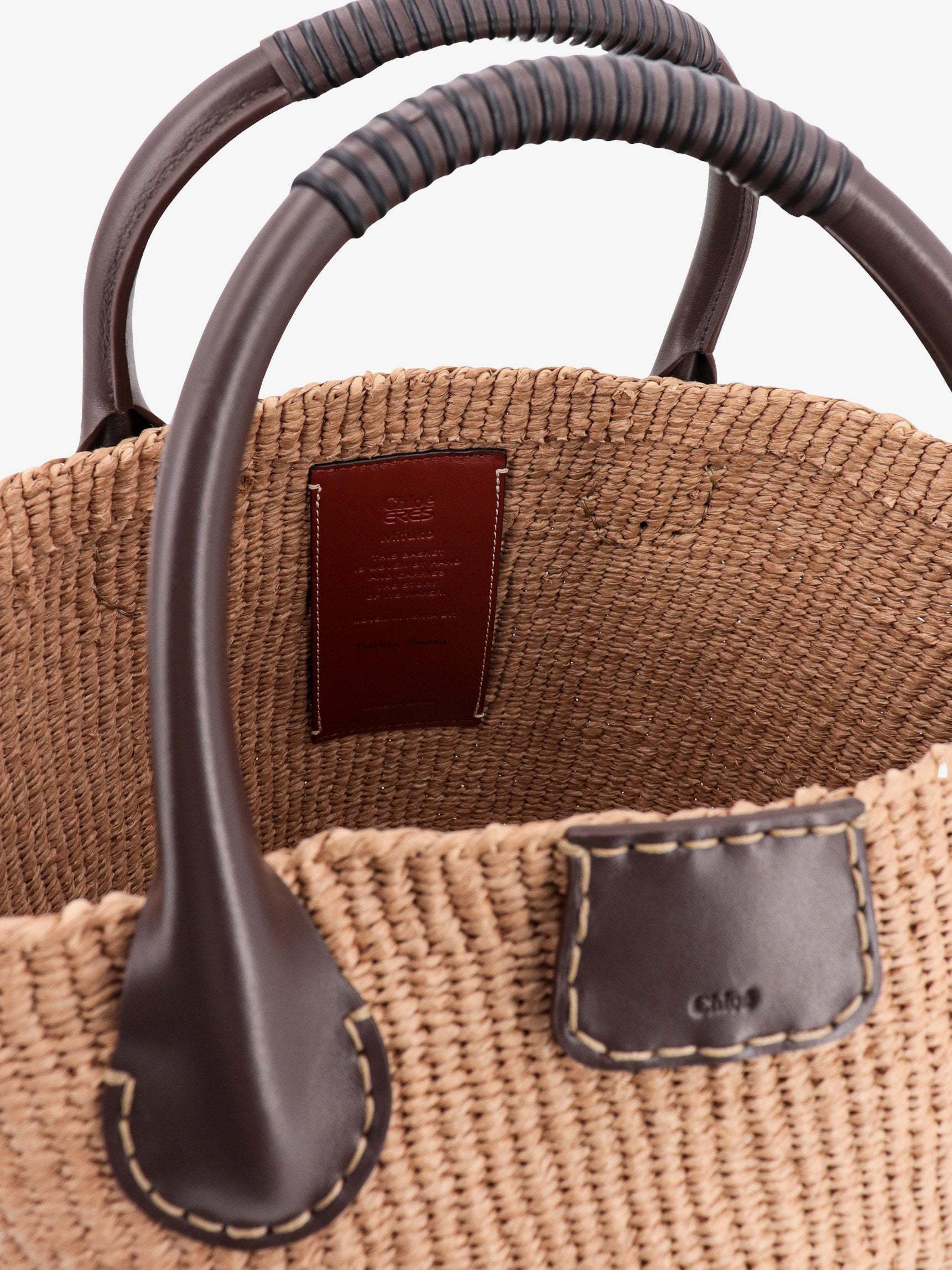 Chloé Logo Handbag In Nude