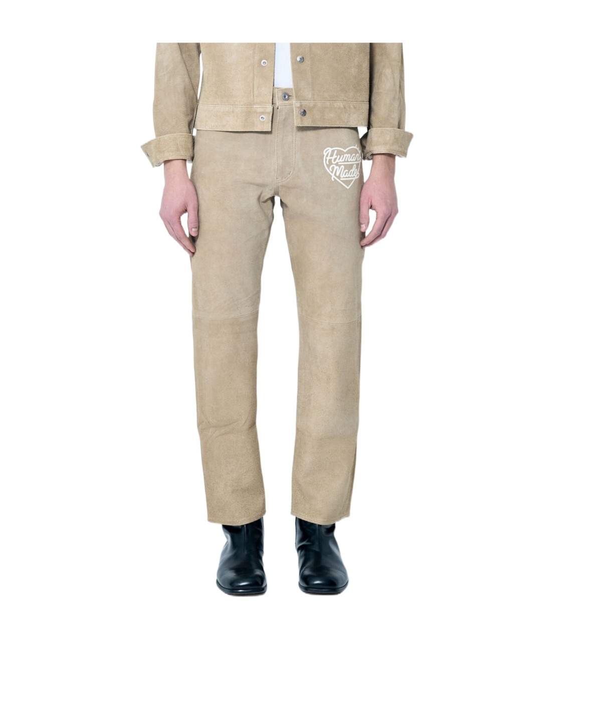 Human Made Belt-loop Casual Pants In Nude