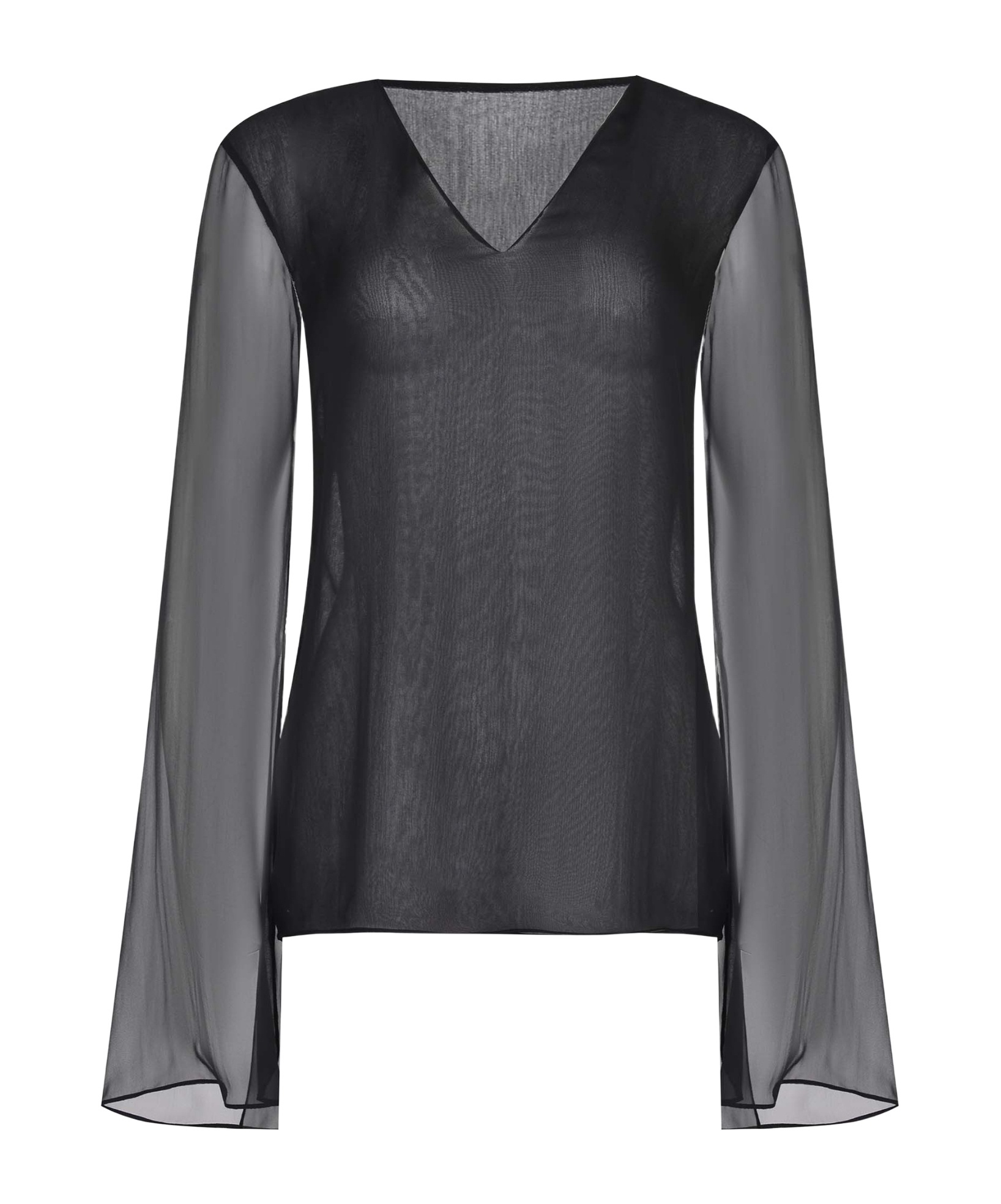 Alberta Ferretti V-neck T-shirt In Black