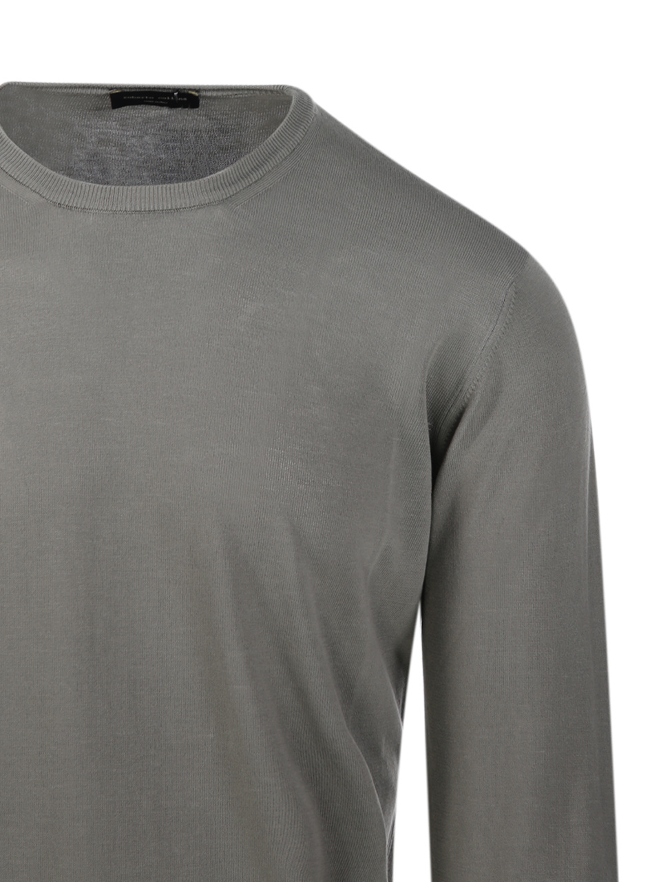 Roberto Collina Crewneck Knit Top In Gray