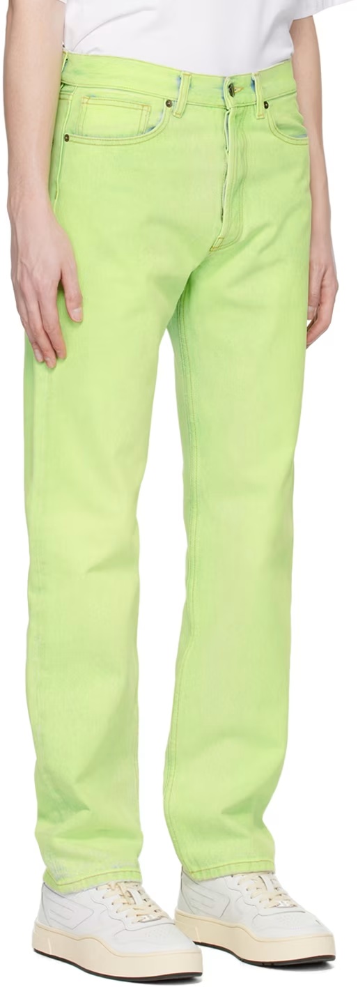 Darkpark Skinny-fit Non-stretch Denim Jeans In Green