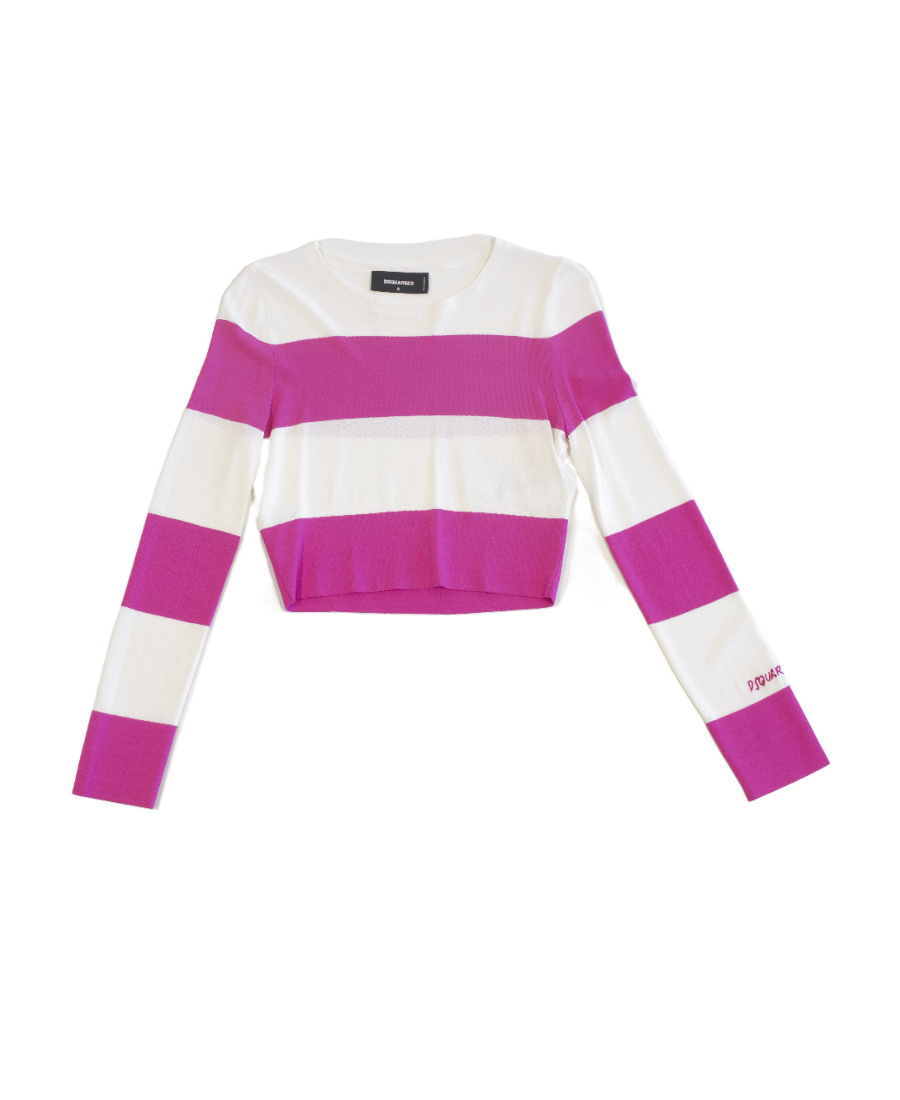 DSQUARED2 ROUND-COLLAR AND LONG-SLEEVED SWEATER 