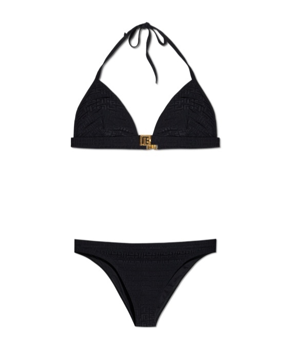 BALMAIN LOGO PLAQUE BIKINI