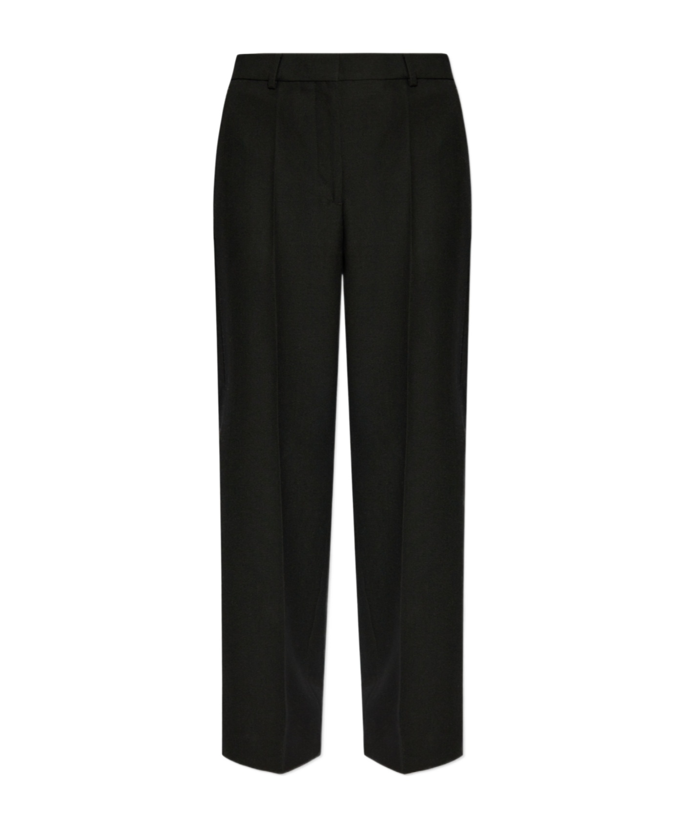 Totême Straight Cropped Jeans In Black