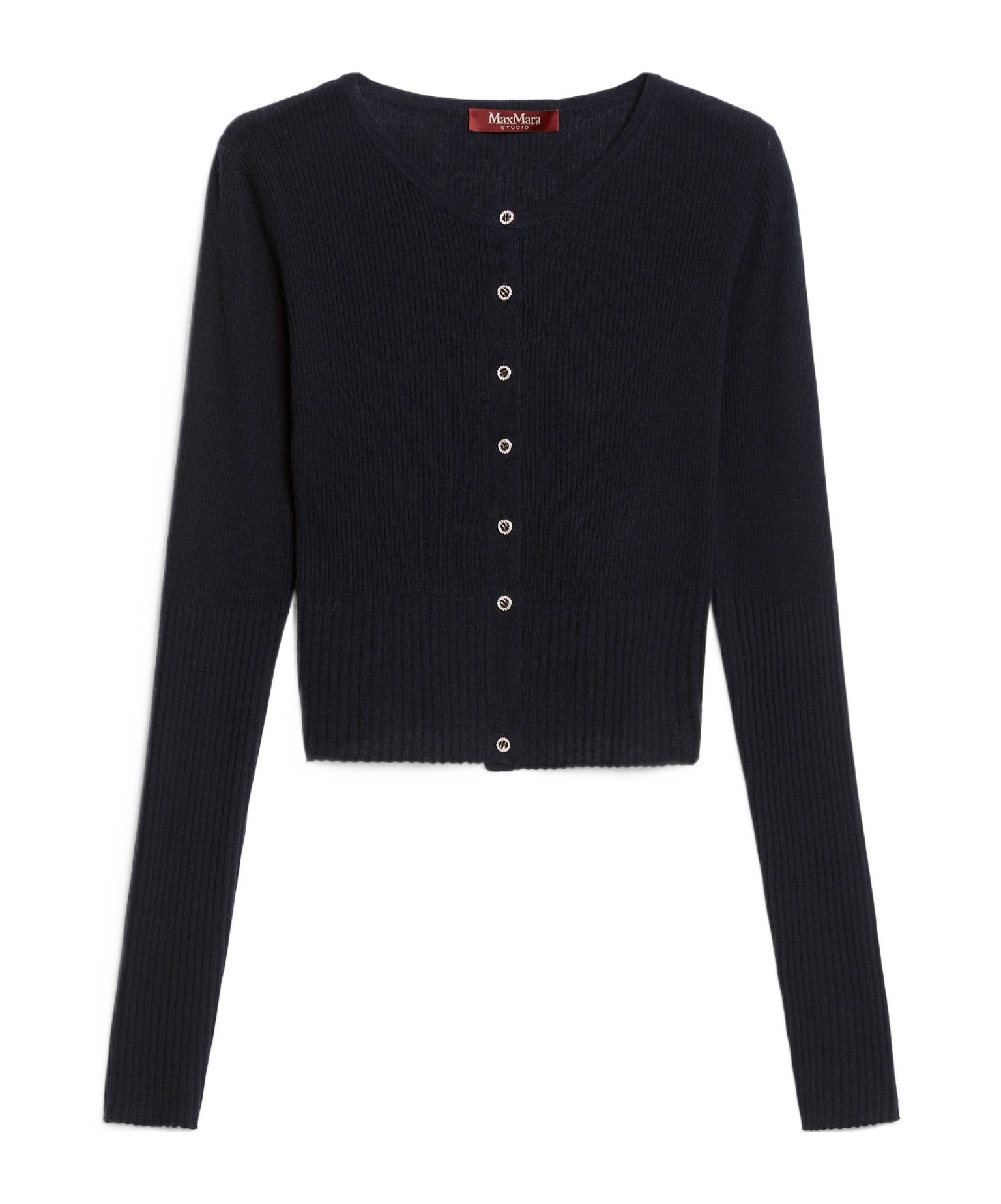 Max Mara Women's Feriale Wool And Silk Cardigan In Black