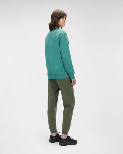 Shop C.p. Company Logo Sweater In Green