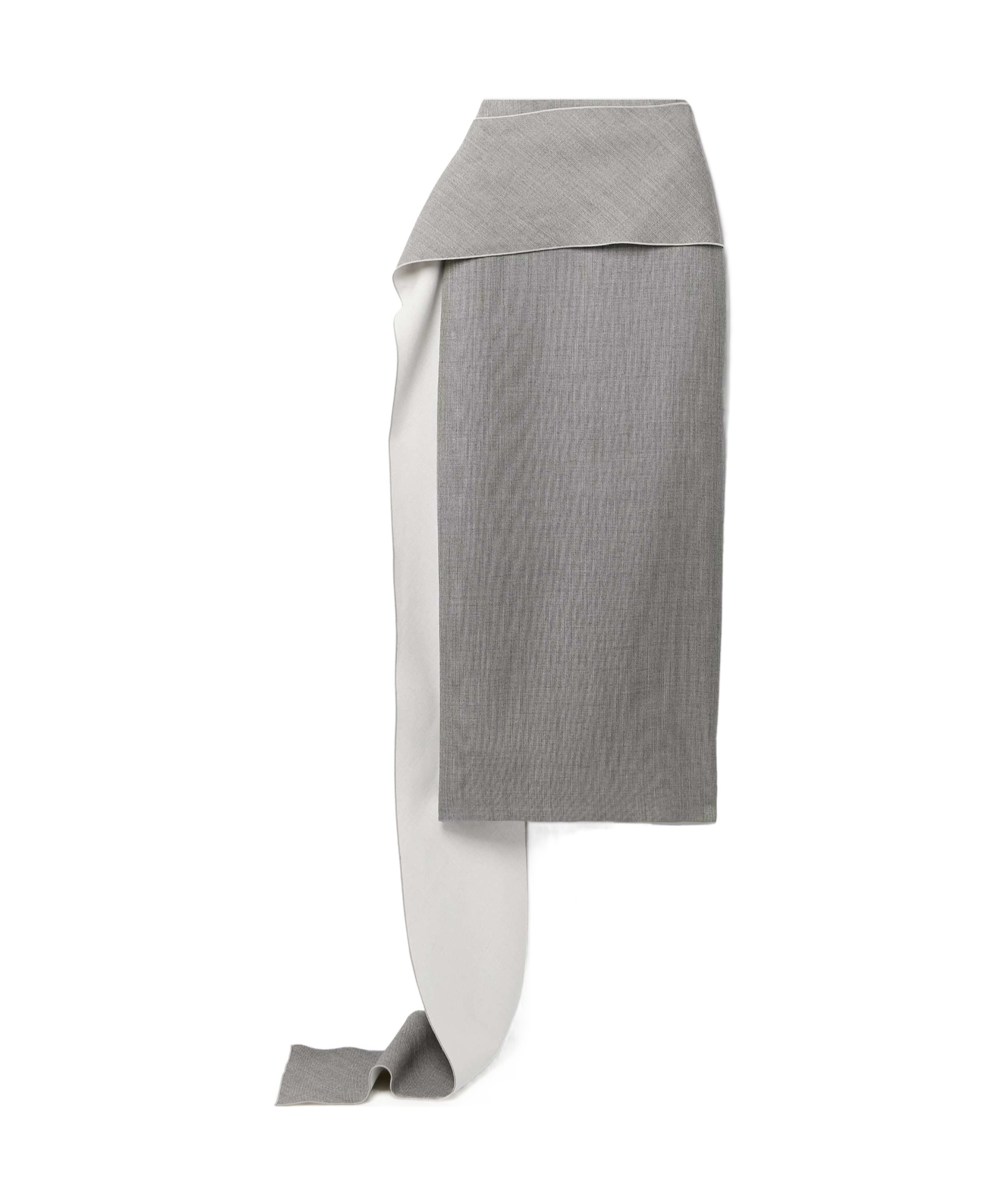 The Row Pencil Skirt With Pendant Layer In Gray