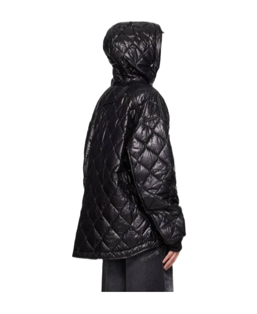 Juunj Hooded Cotton-padded Suit In Black