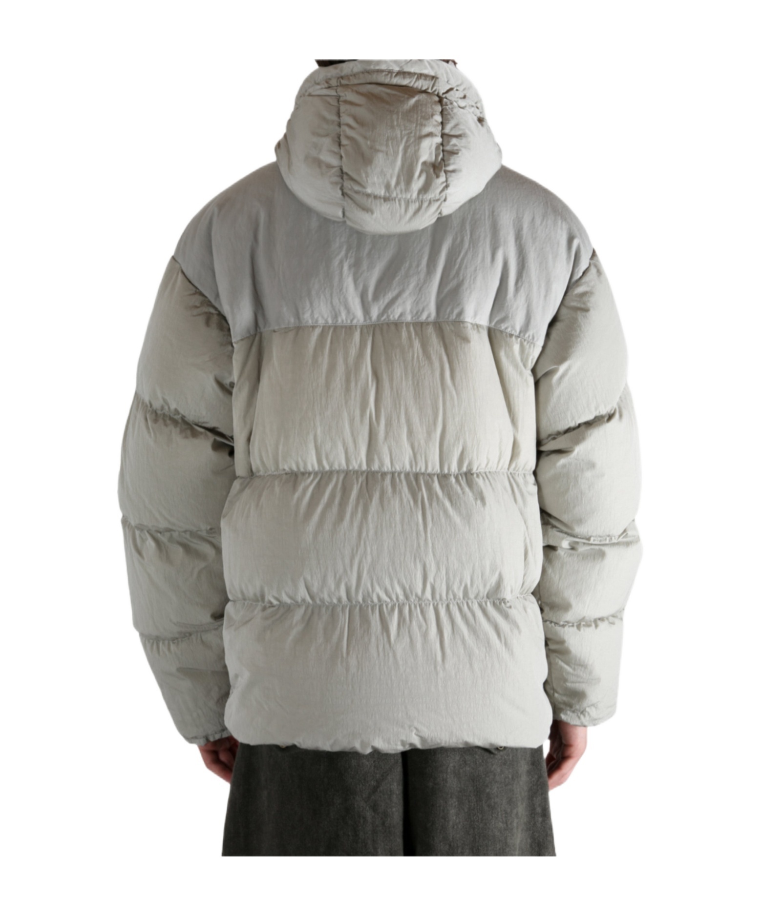 C.p. Company Thick Quilted Jacket In White