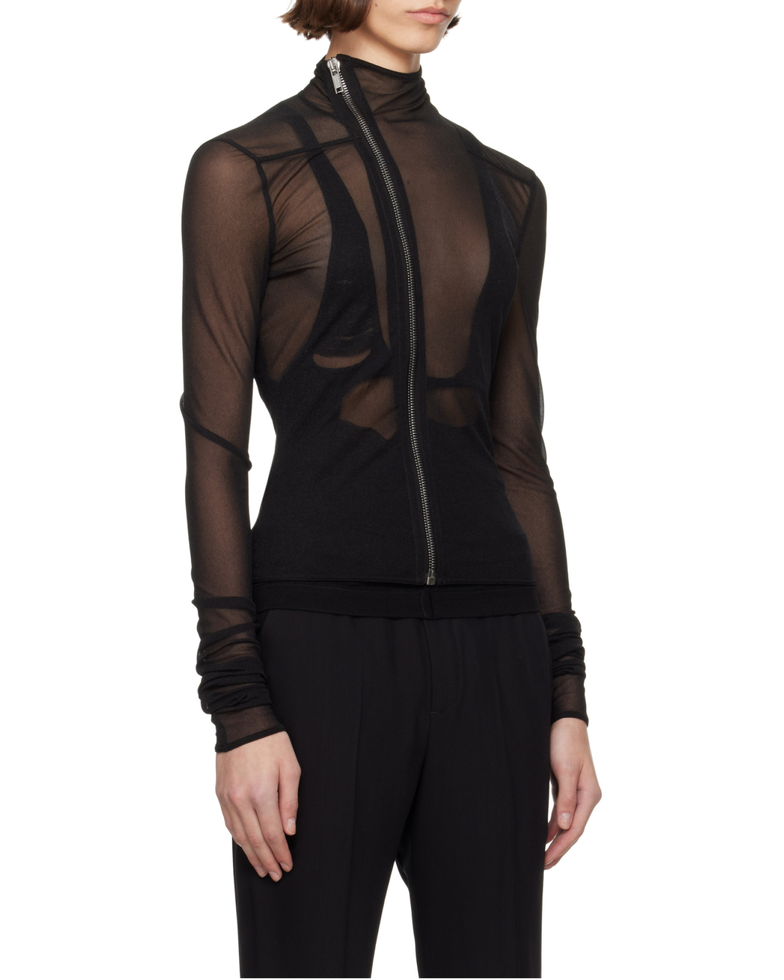 Rick Owens Black Hollywood Gary Jacket In Black