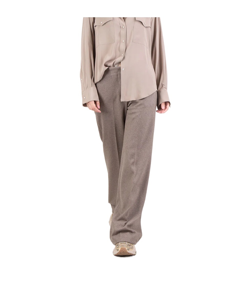 Seventy Button-fastening Trousers In Neutral