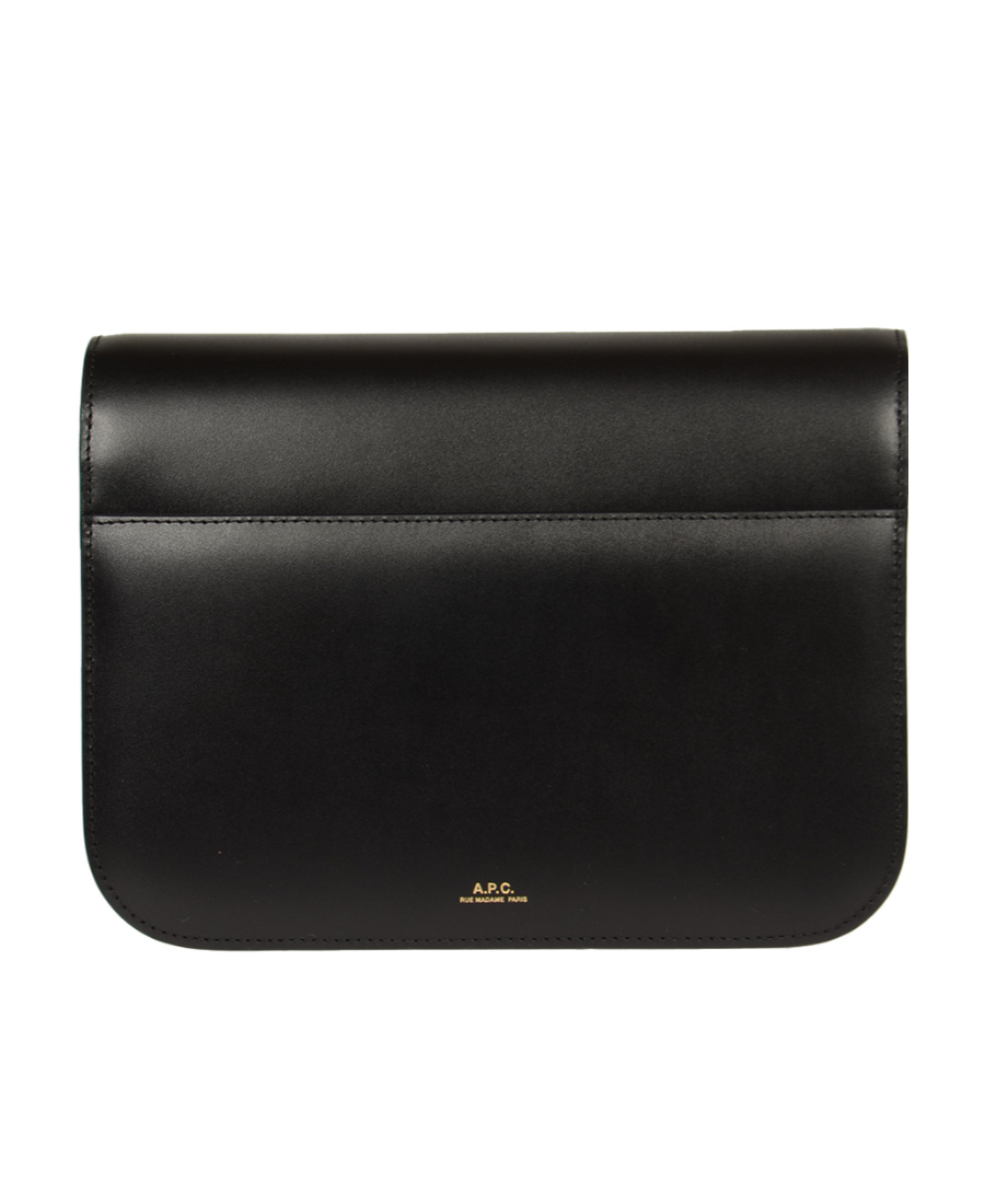 Apc A.p.c. Astra Foldover Small Shoulder Bag In Black
