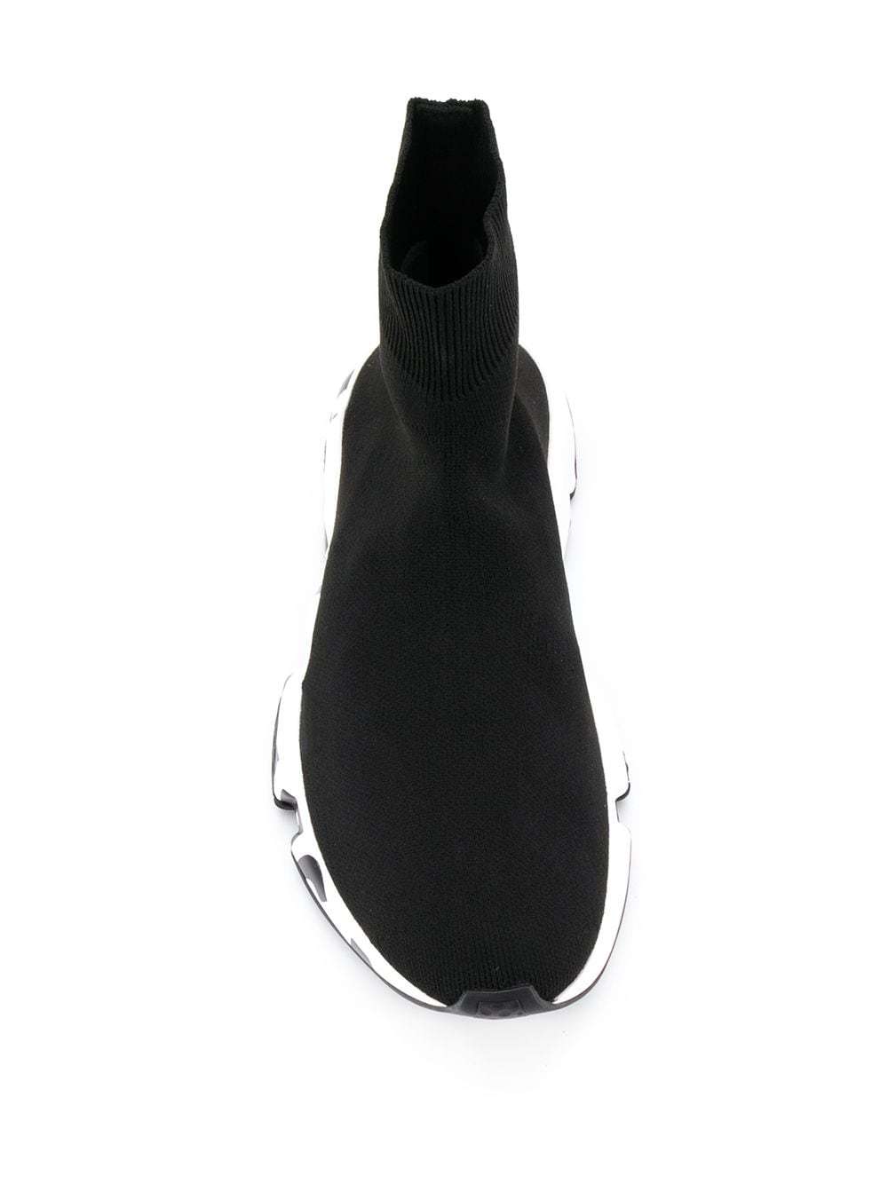 BALENCIAGA SNEAKERS SPEED GRAFFITI IN MAGLIA RICICLATA DA DONNA IN NERO