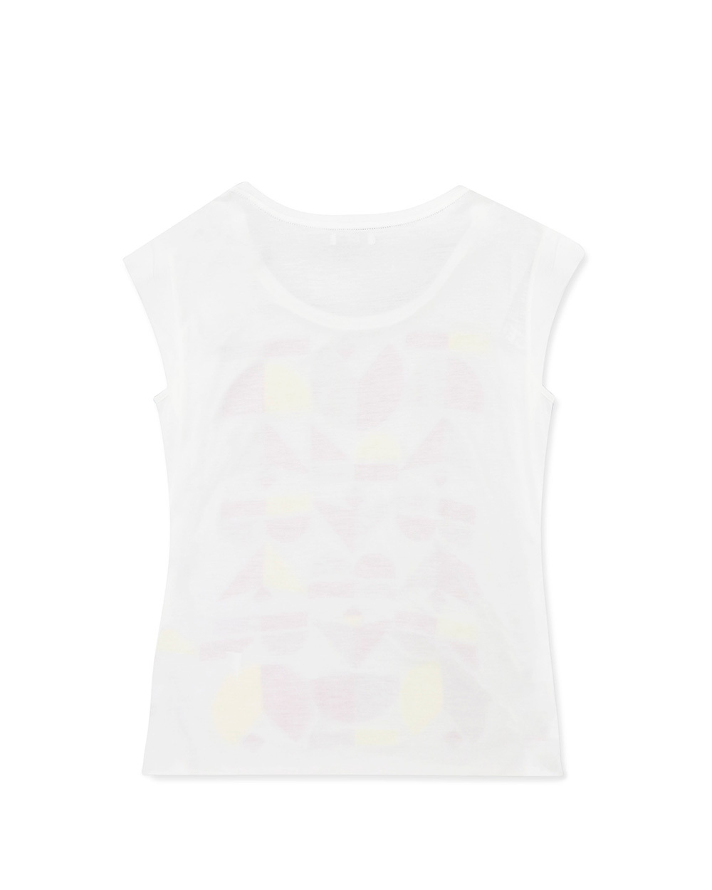 Shop Iceberg Printed Sleeveless T-shirt In White