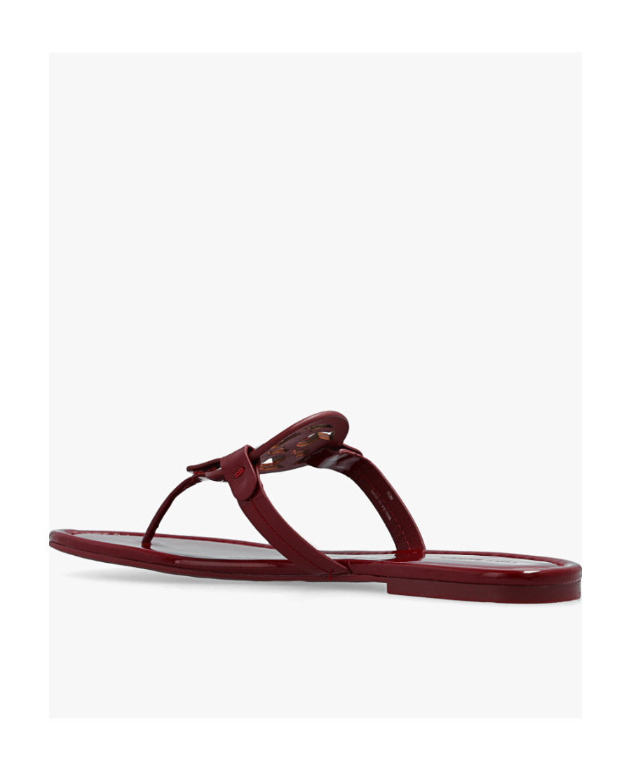 Tory Burch Miller Logo-plaque Sandals In Red