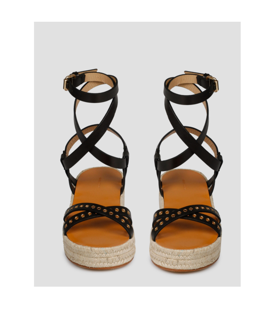 Isabel Marant Logo Flat Sandals In Nude
