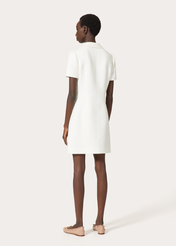 Valentino Logo-plaque Minidress In White