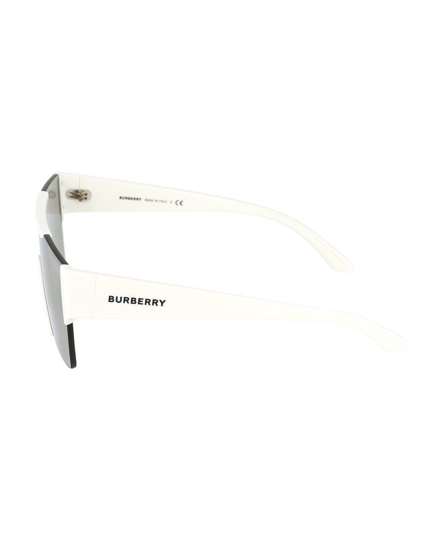 Burberry Rectangular Logo Sunglasses In Gray