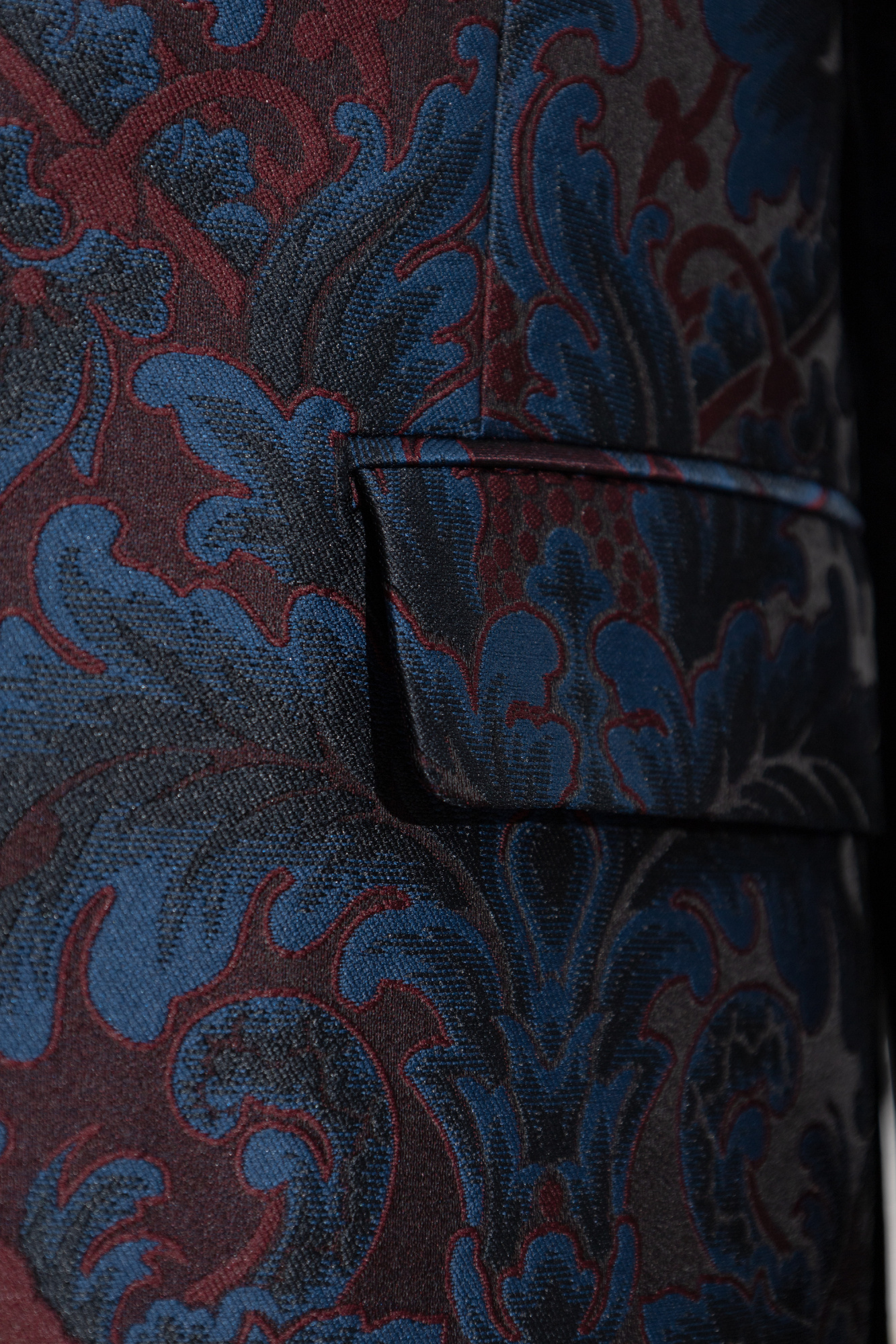 Etro Decorative Pattern Single-breasted Blazer In Blue