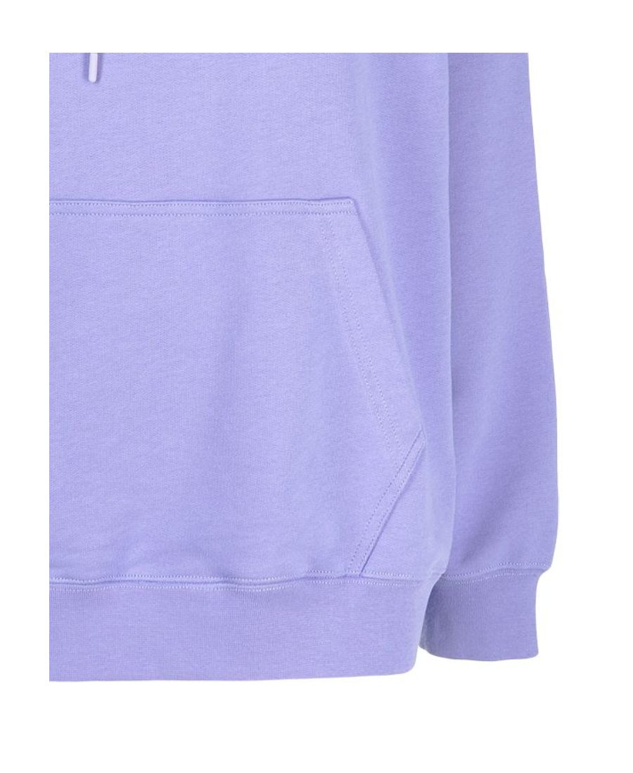 Msgm Logo Hooded Sweater In Blue