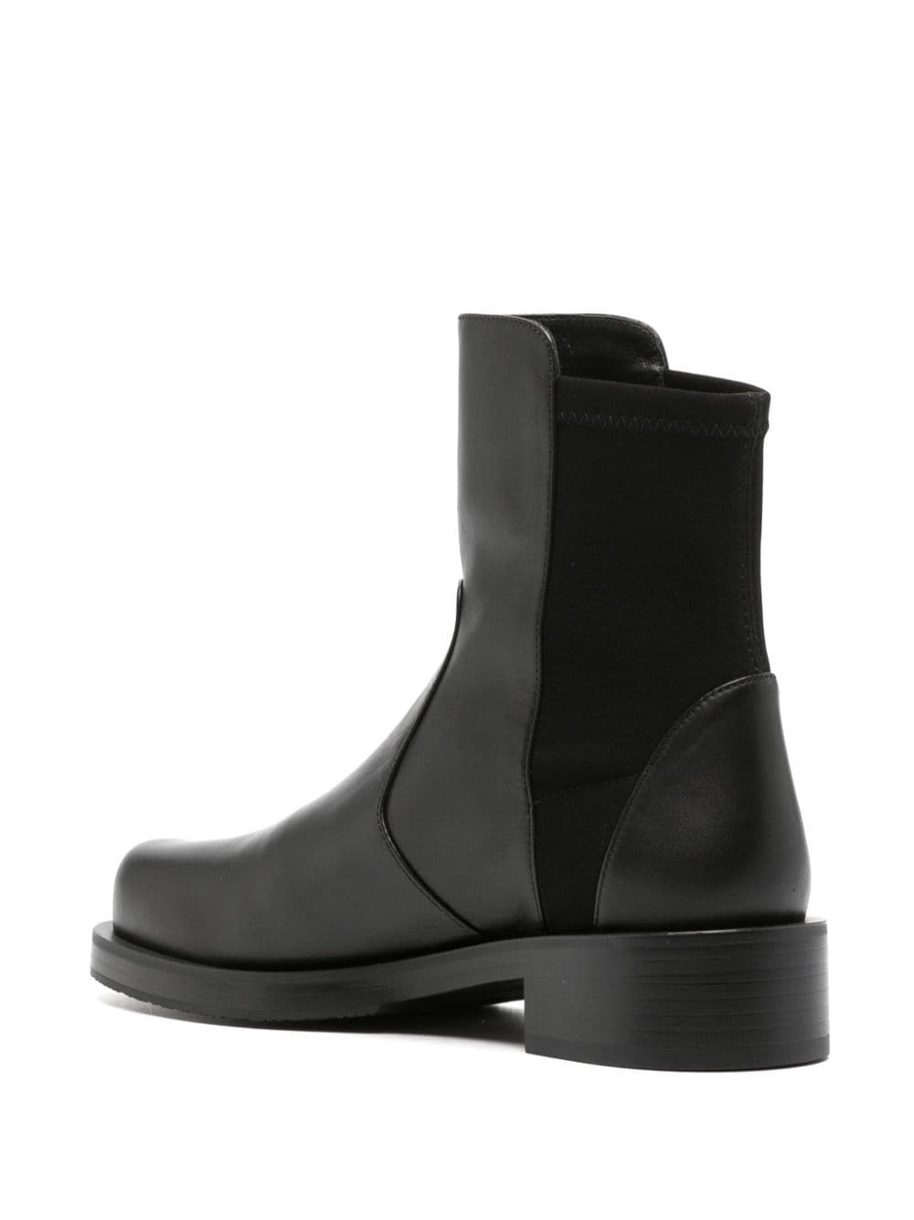 Stuart Weitzman 35mm Ankle-length Leather Boots In Black