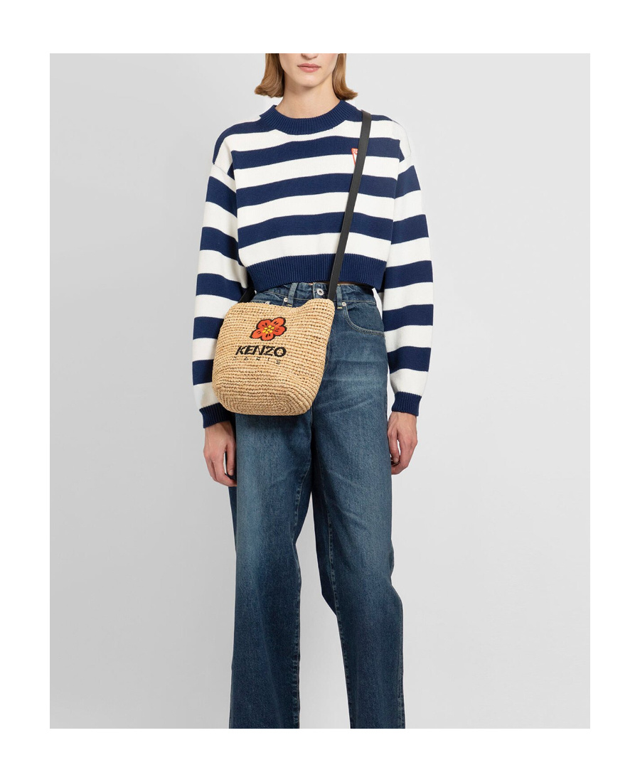 Kenzo 'nautical Stripes' Short Jumper In White