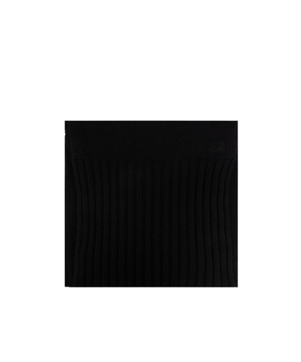 Dolce & Gabbana Rectangle Cashmere Scarf In Black