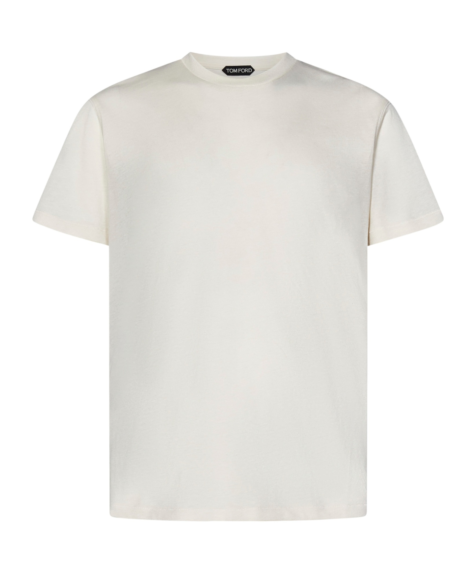 Tom Ford Viscose Coton Jersey Short Sleeve T-shirt In Neutral