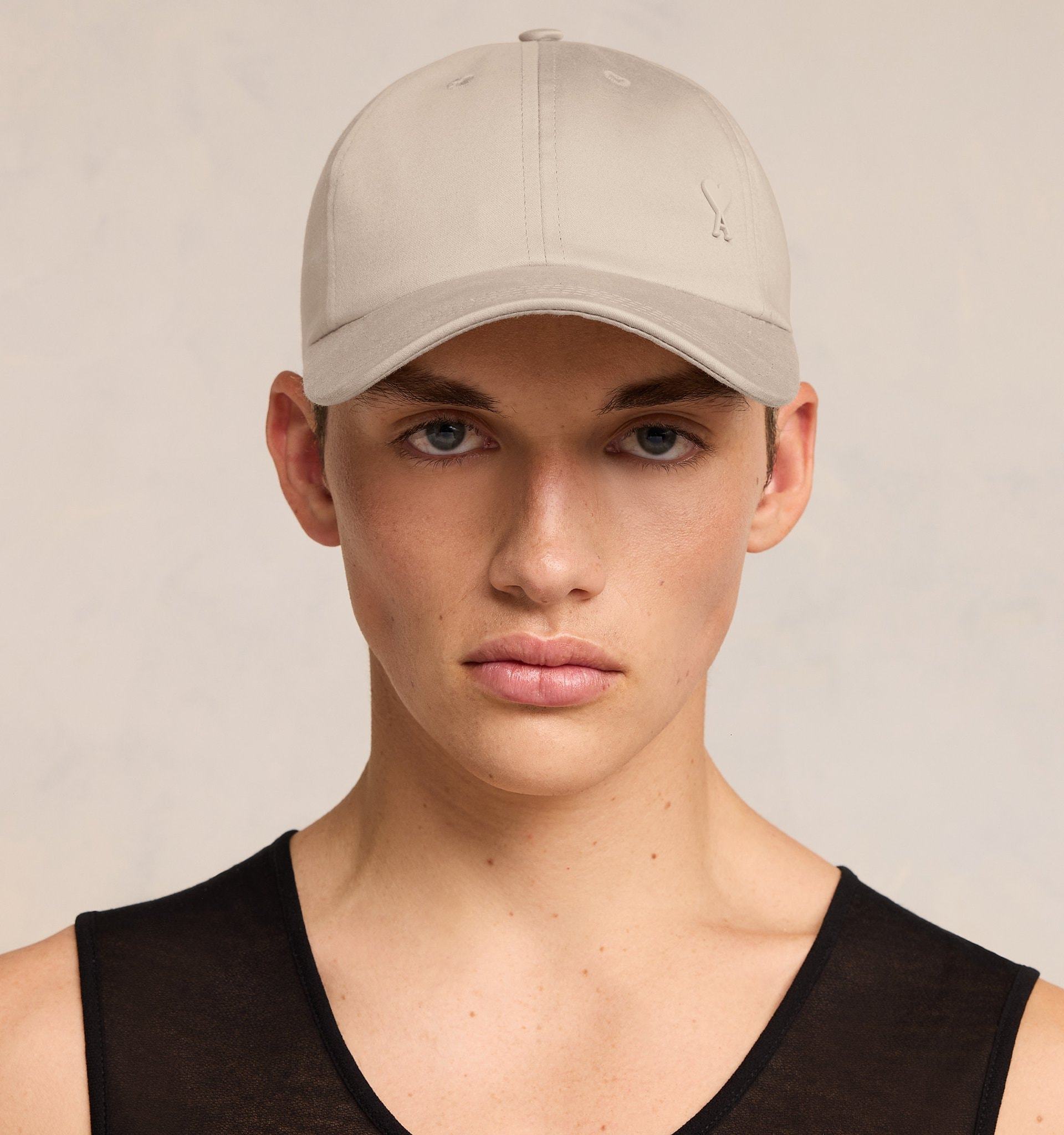 Ami Alexandre Mattiussi Ami Paris Ami De Coeur Logo Plaque Baseball Cap In Nude