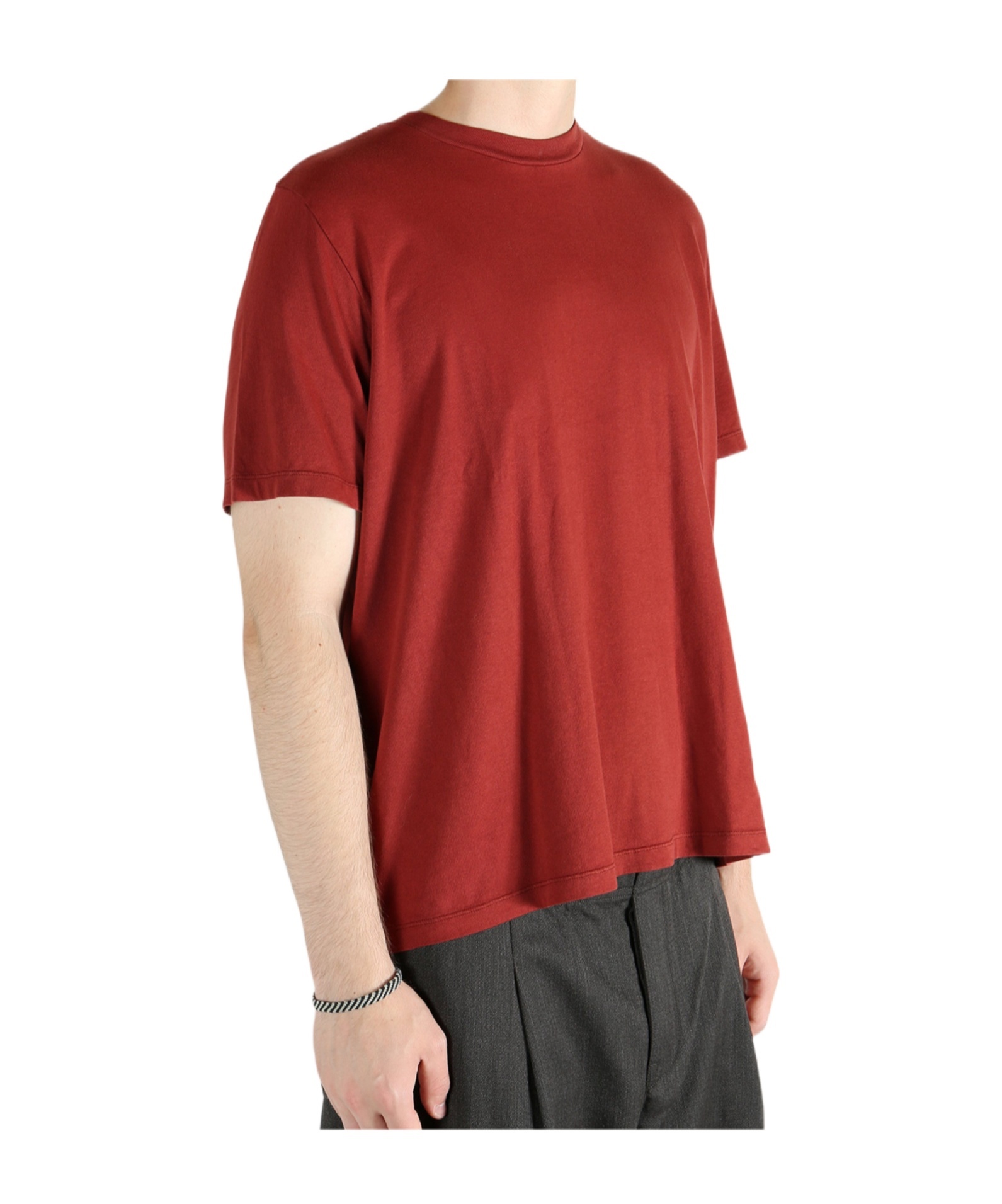 Our Legacy Short Sleeve Crew Neck Basic T-shirt In Red