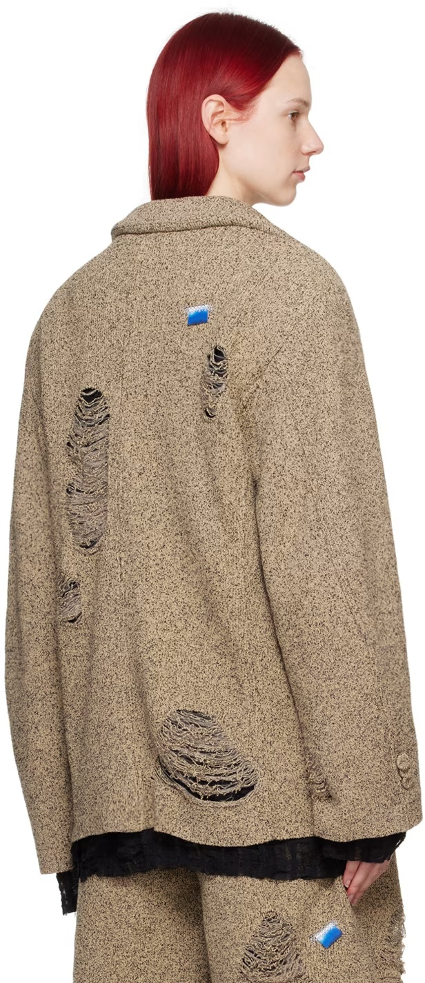 Ader Error Varto Lapel Blazer In Brown
