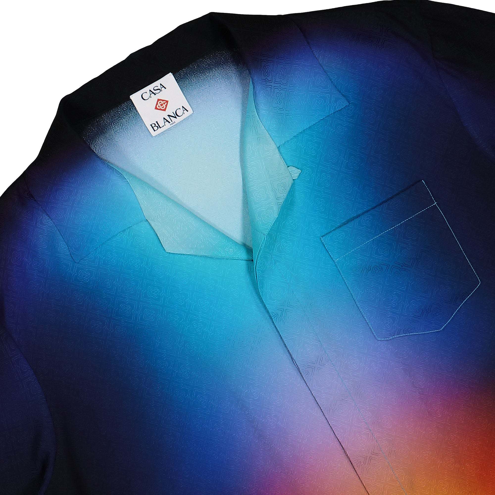 CASABLANCA CASABLANCA GRADIENT DETAILED SHORT SLEEVED SHIRT